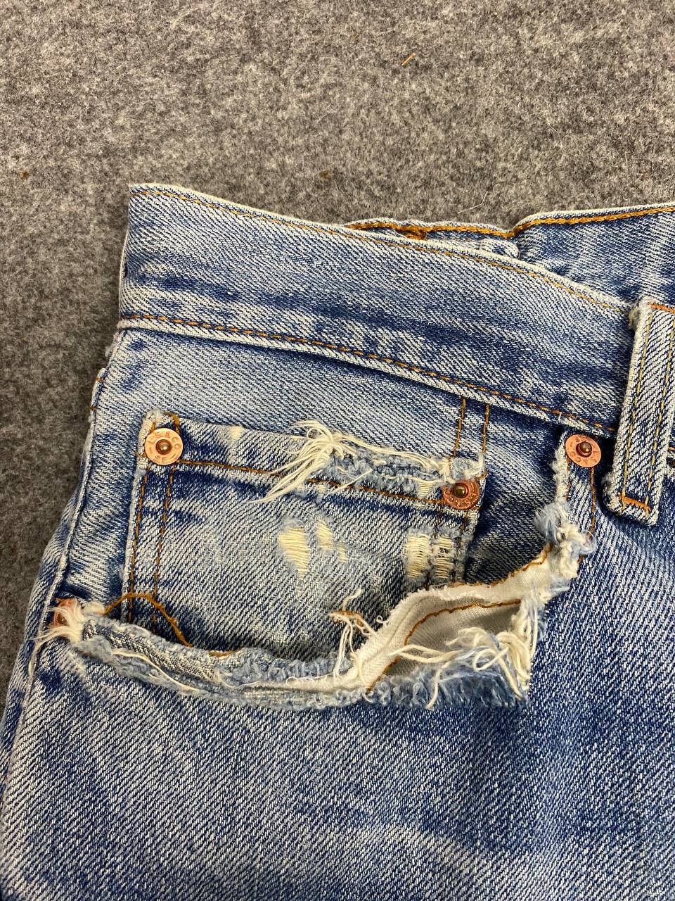 Levi's vintage levis 502 distressed denim Size US 34 / EU 50 - 11 Thumbnail