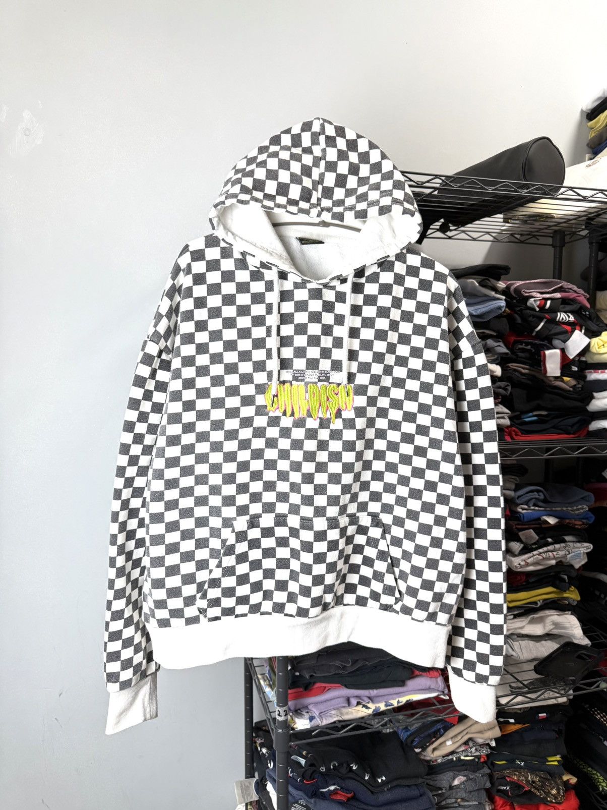 CHILDS Vintage Childish Checkered Embroidered Logo Hoodie Size US M / EU 48-50 / 2 - 2 Thumbnail