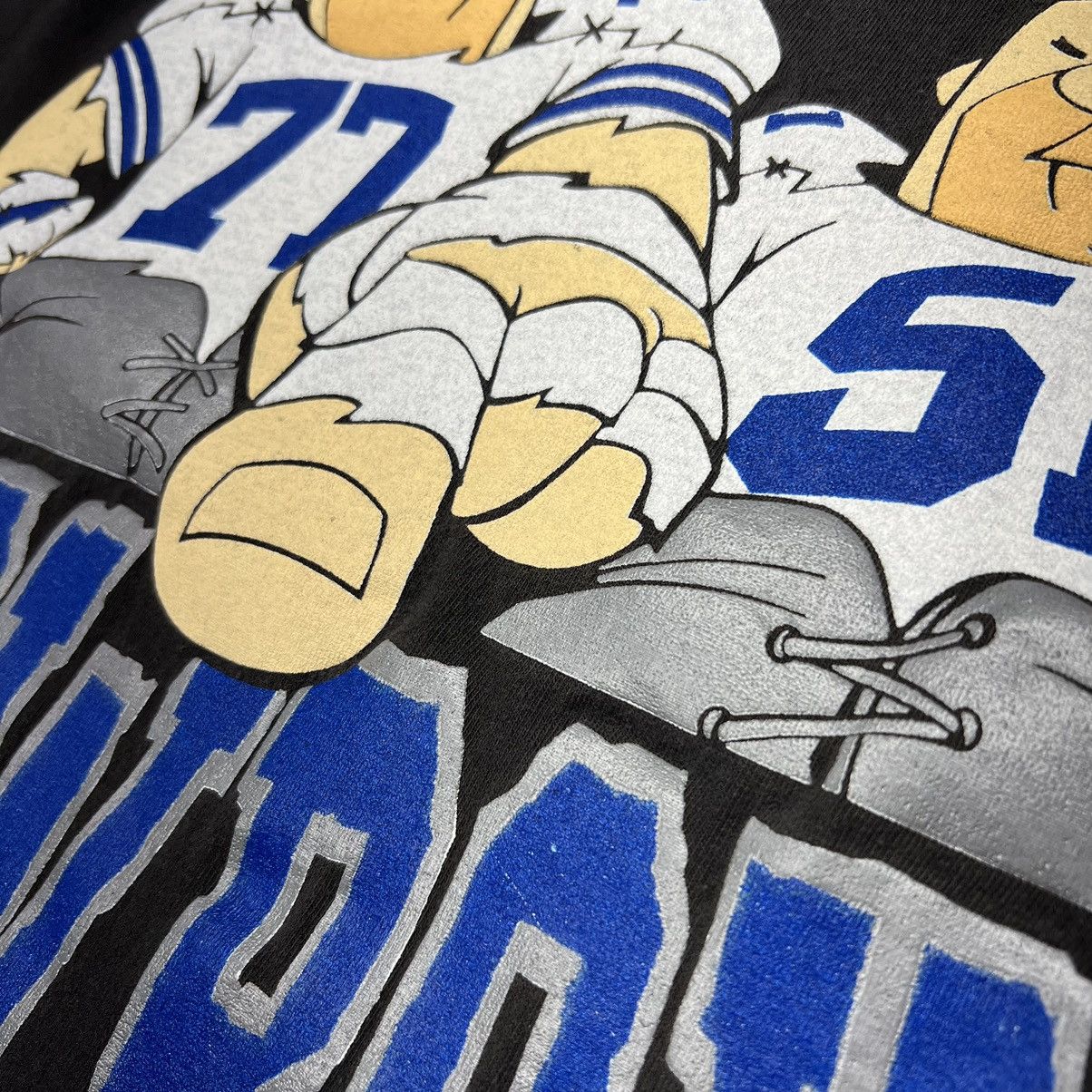 Vintage VTG Dallas Cowboys Flintstones Tee Shirt Black NFL Cartoon Size US L / EU 52-54 / 3 - 5 Thumbnail