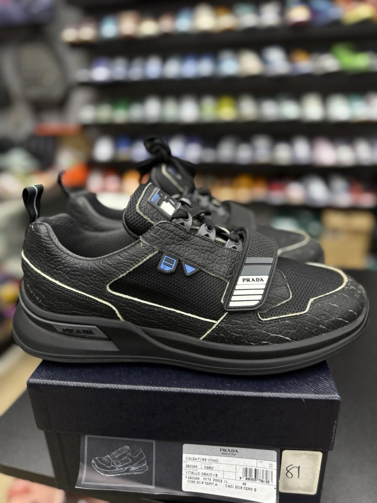 Prada Prada Men's Luxury Mechano Black - Sneakers 10UK/11US Size US 11 / EU 44 - 12 Thumbnail