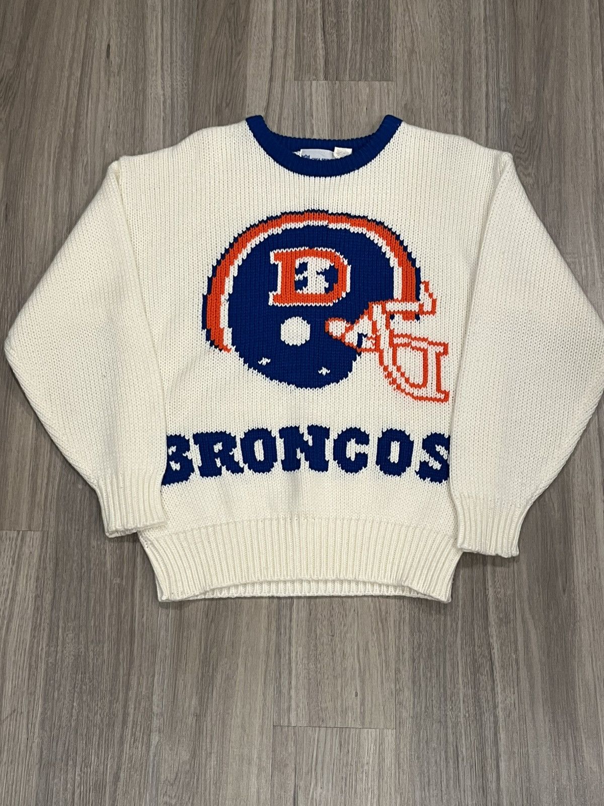 NFL Vintage 80s NFL Denver Broncos Acrylic Knit Sweater Size US M / EU 48-50 / 2 - 1 Thumbnail