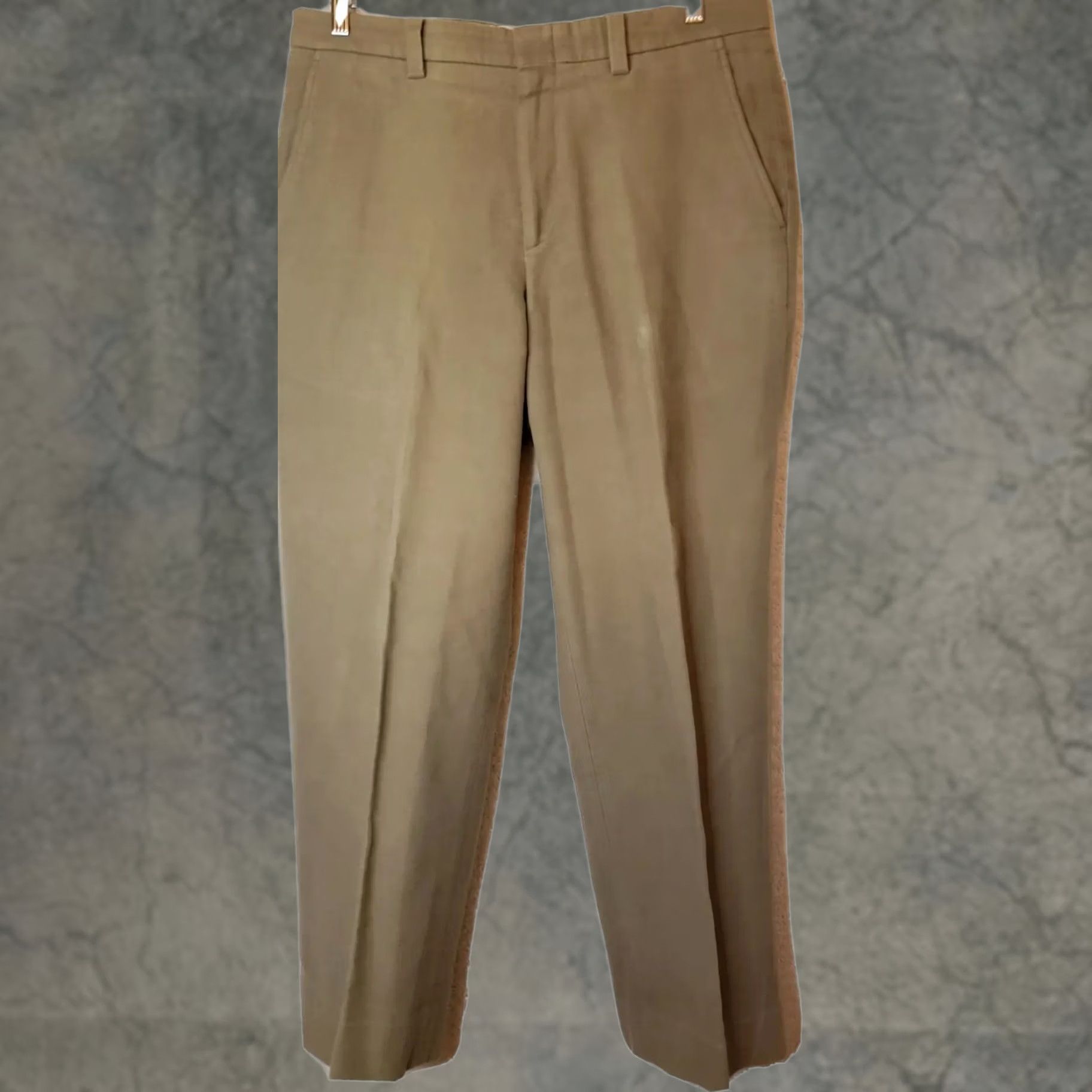 Orvis Orvis Chino Pants Men's 34Wx29L Tan Flat Front Slash Pocket Pima Cotton Casual Size US 34 / EU 50 - 1 Thumbnail