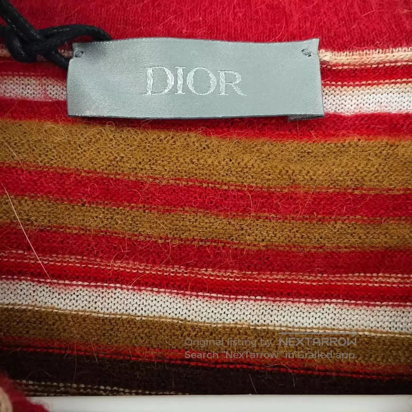 Dior Red Striped Short-Sleeve Collared Shirt - Size S. Size US S / EU 44-46 / 1 - 3 Thumbnail