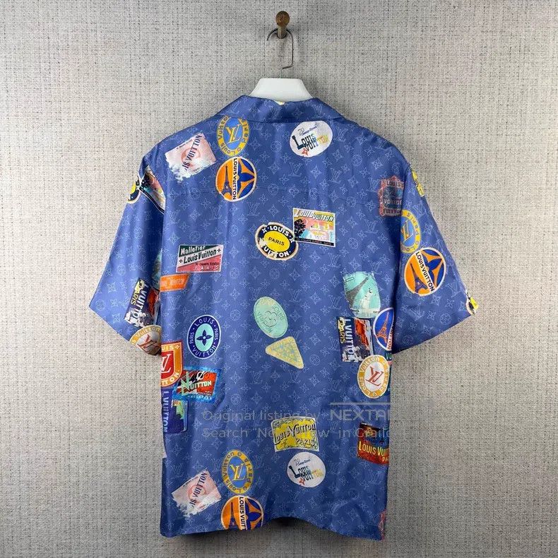 Louis Vuitton Louis Vuitton SS25 Twill Mulberry Silk Full Badge Short Sl Size US S / EU 44-46 / 1 - 3 Thumbnail