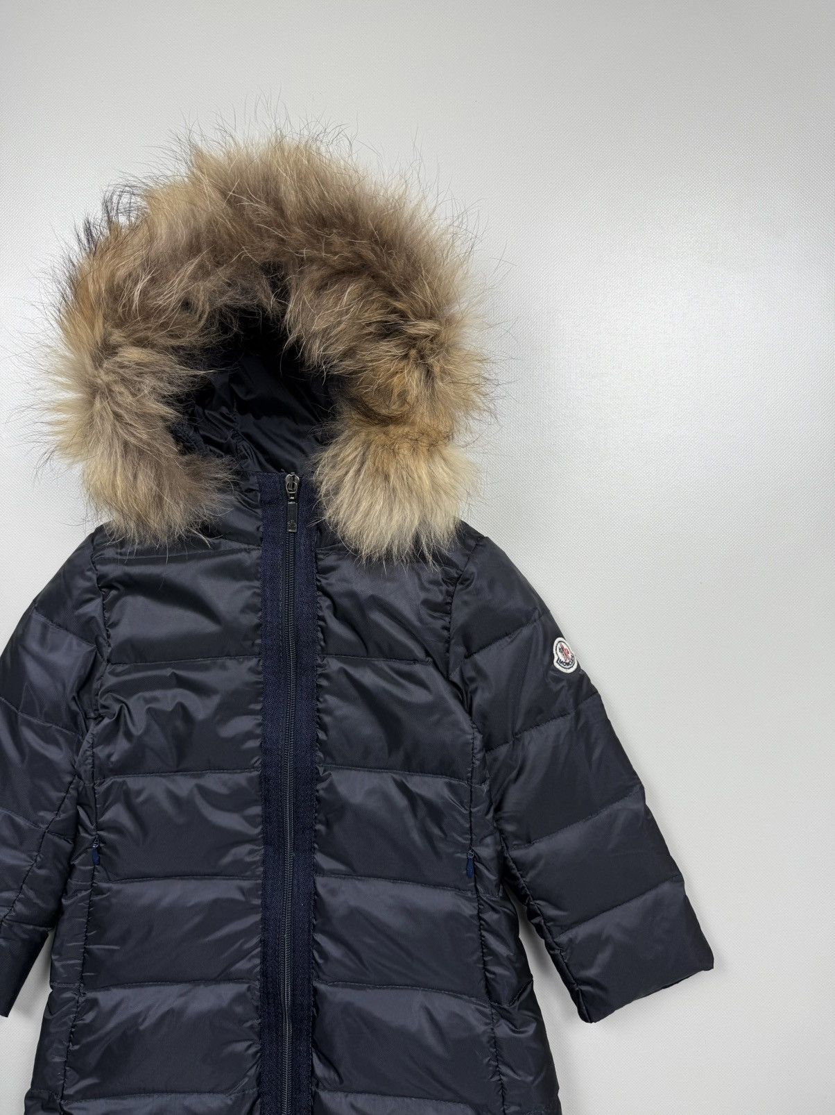 Moncler Moncler Kids Down Puffer Jacket With Fur Collar Size 2/92 Size XXS / US 00 / IT 34 - 3 Thumbnail