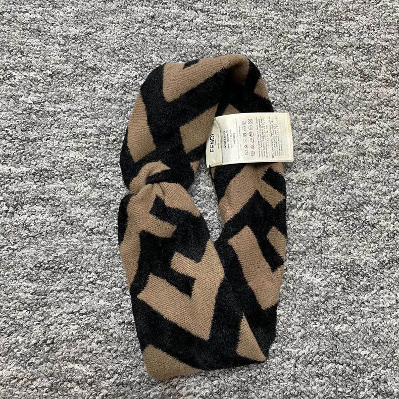 Fendi fendi black brown patterned headband-2508 Size ONE SIZE - 2 Thumbnail