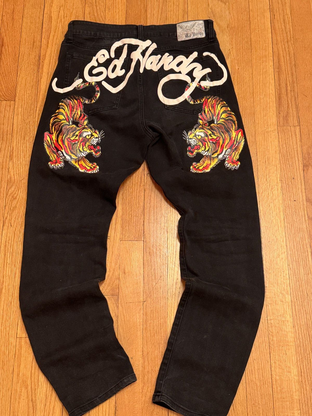 Ed Hardy Crawling Tiger Slim Taper Jeans