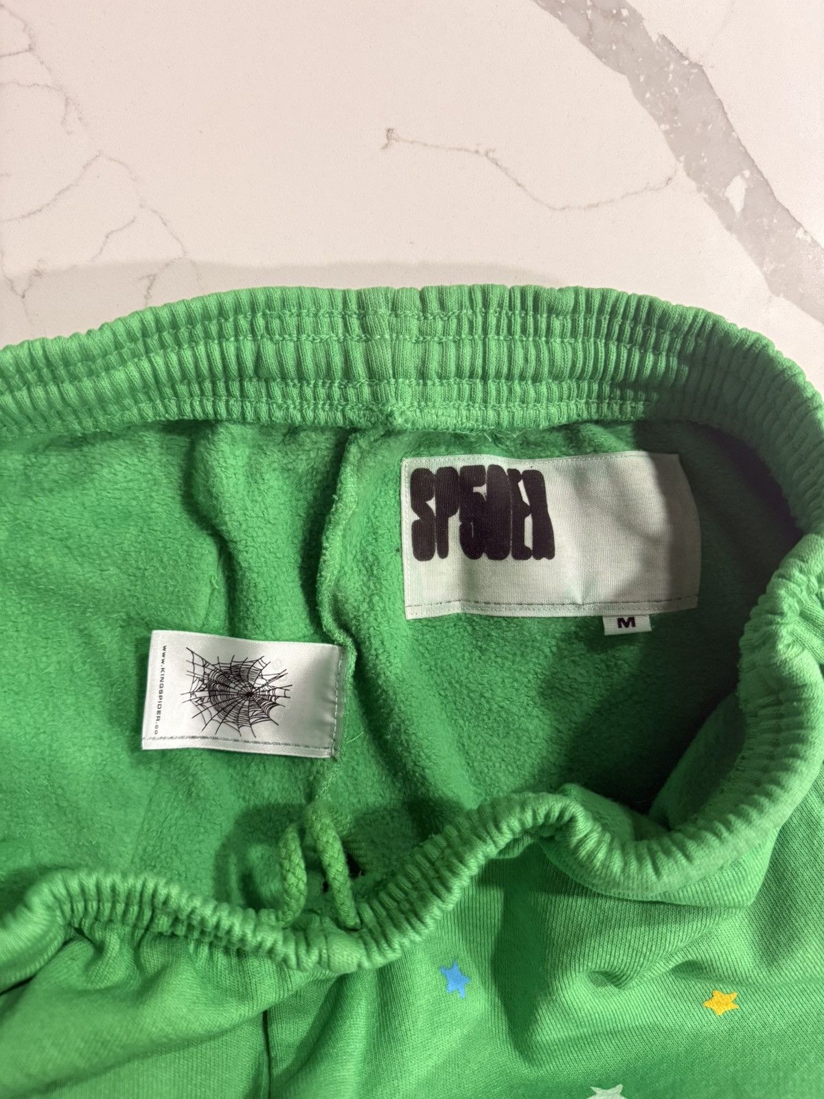 Sp5der Sp5der v2 green punk rhinestone sweatpants Size US 32 / EU 48 - 3 Thumbnail
