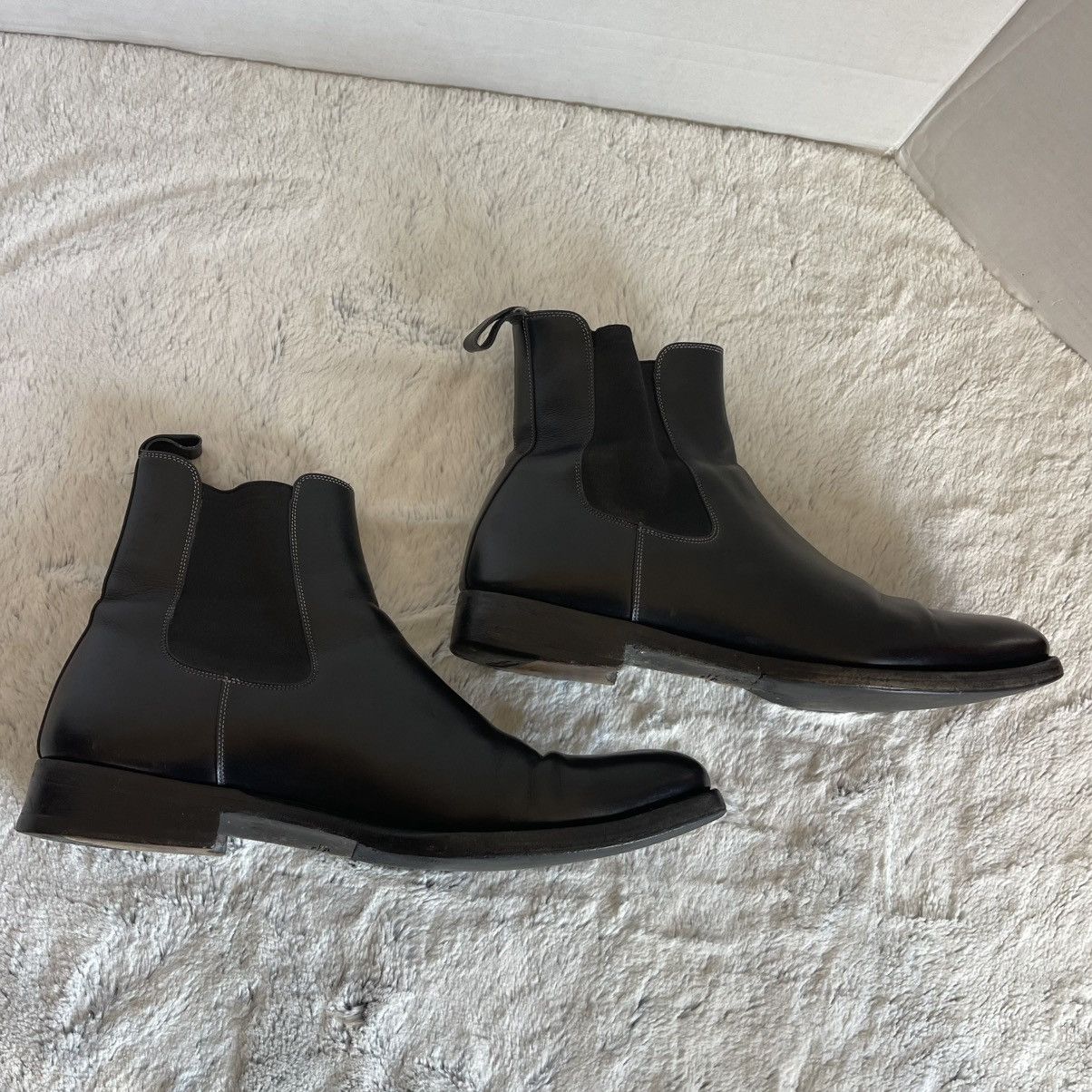 Santoni Santoni Black Leather Men's Detoxify Chelsea Boots size 9.5 Size US 9.5 / EU 42-43 - 5 Thumbnail