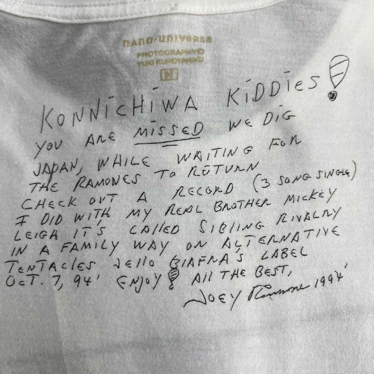 NANO universe NANO UNIVERSE X YUKI KUROYANAGI PHOTO RAMONES ALBUM TSHIRT Size US M / EU 48-50 / 2 - 10 Thumbnail