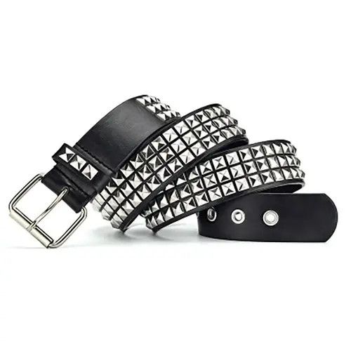VIBE Jifannpaul Square Belts Rivet Metal Pyramid Size ONE SIZE - 2 Thumbnail