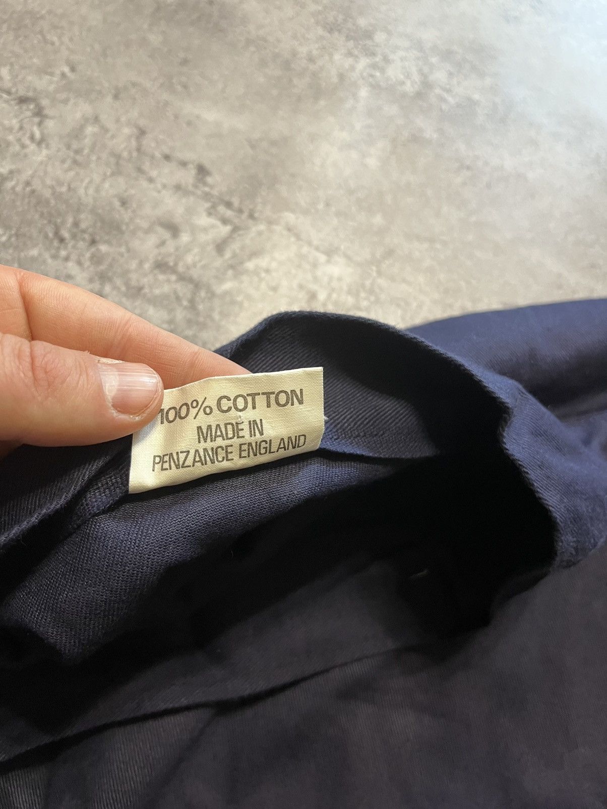 Vintage Vintage Newlyn Fisherman’s Smocks Shirt Navy Blue Size US L / EU 52-54 / 3 - 4 Thumbnail