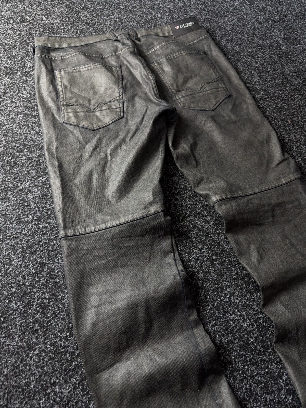 Guess Avant Garde Guess Y2K Opium Emo Punk Rock Waxed style pants Size US 34 / EU 50 - 15 Thumbnail