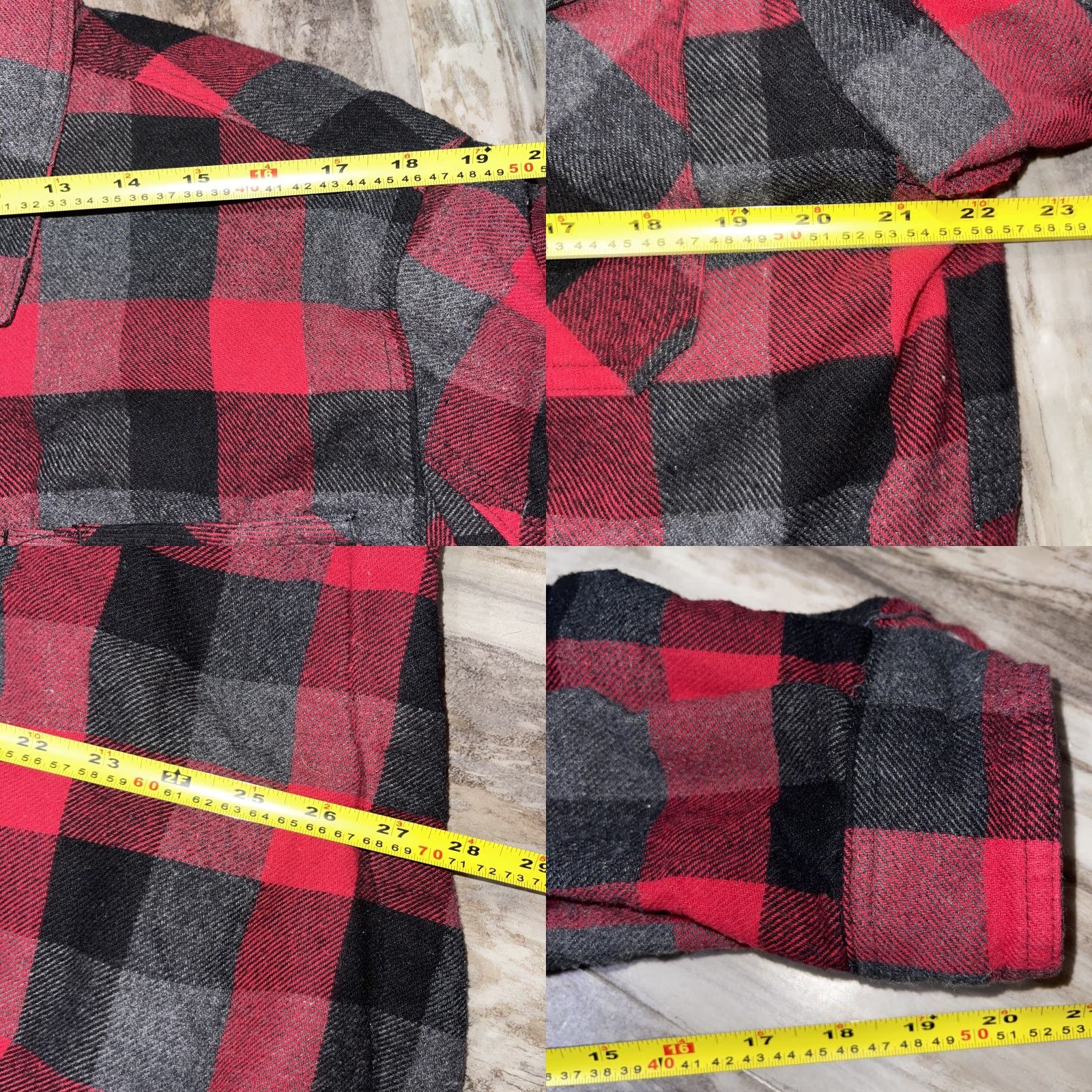 MILLY Old Mill Jacket Mens XL Red Flannel Snap Up Lined Outdoor Wear Workwear Shacket Size US XL / EU 56 / 4 - 9 Thumbnail
