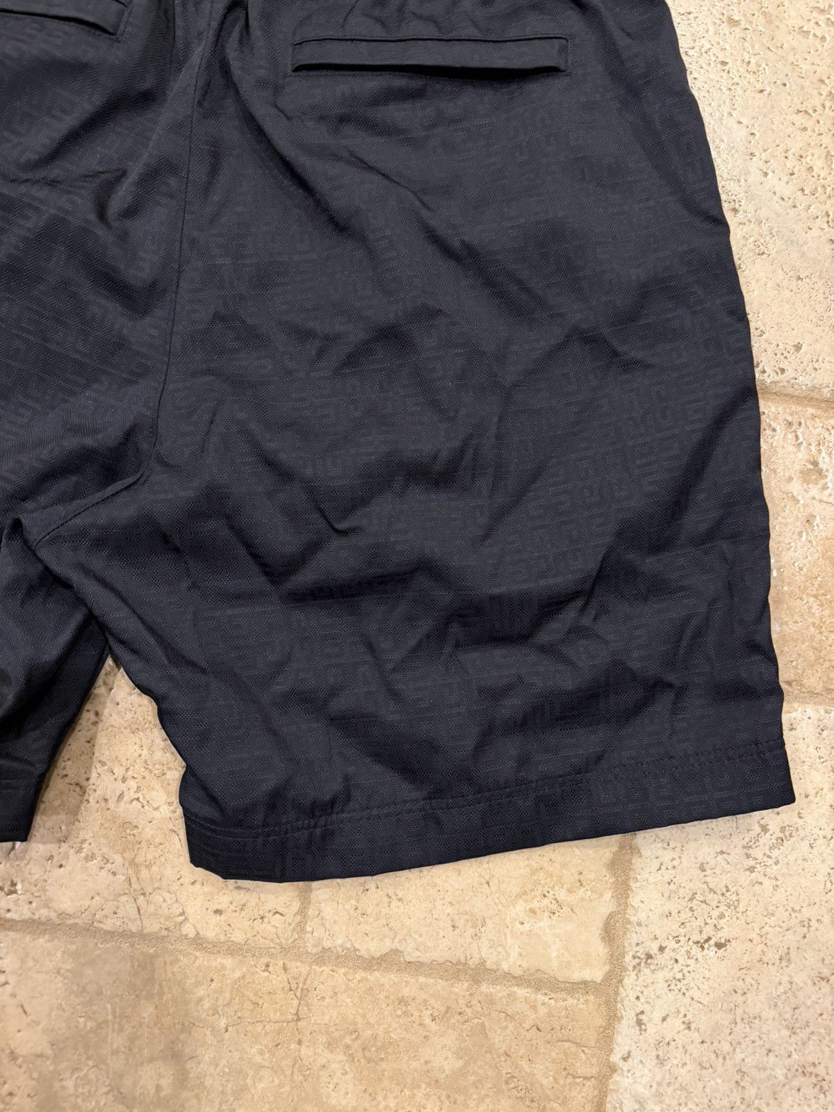 Givenchy Givenchy 4G Monogram Jacquard Logo Print Black Nylon Shorts Size US 32 / EU 48 - 8 Thumbnail