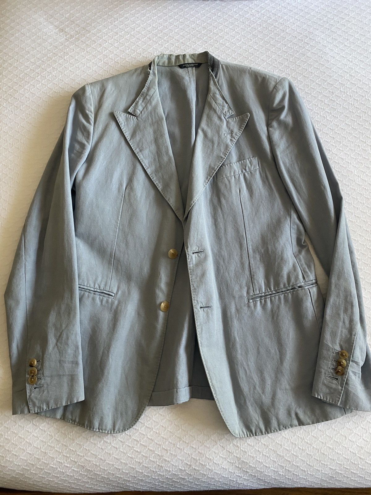Dolce & Gabbana Dolce & Gabbana linen Blazer Size 48R - 1 Thumbnail