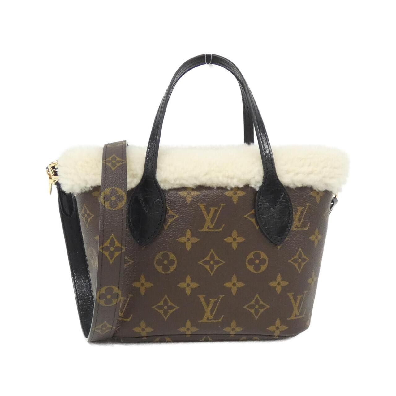 Louis Vuitton Louis Vuitton Louis Vuitton Monogram LV SKI Neverfull Inside Out BB Coated Canvas Shearling Bag Textile Tote Bag M26315 DUTY FREE for USA Size ONE SIZE - 1 Thumbnail