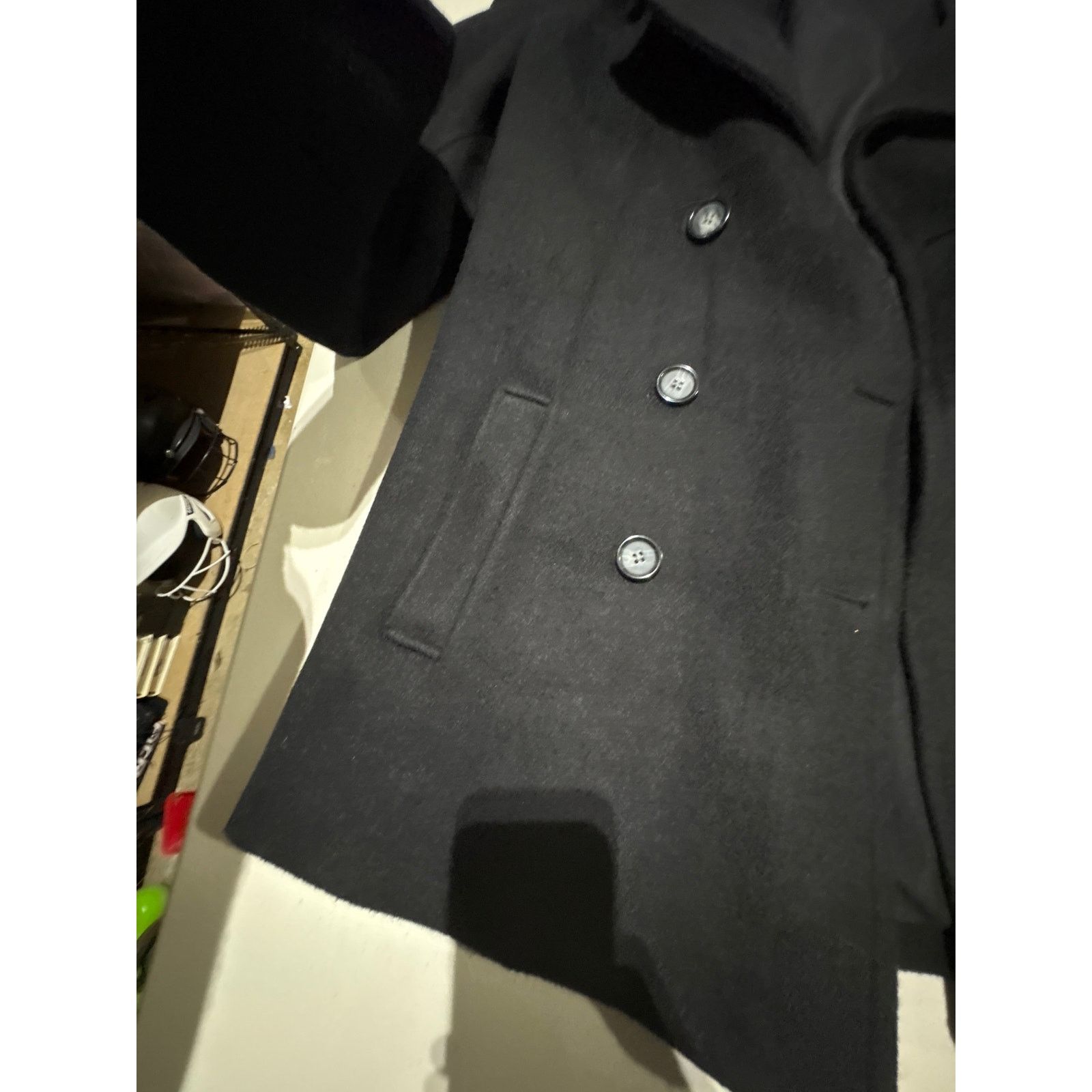 Old Navy Old Navy Women’s XL Black Peacoat Wool Blend Jacket Size XL / US 12-14 / IT 48-50 - 4 Thumbnail