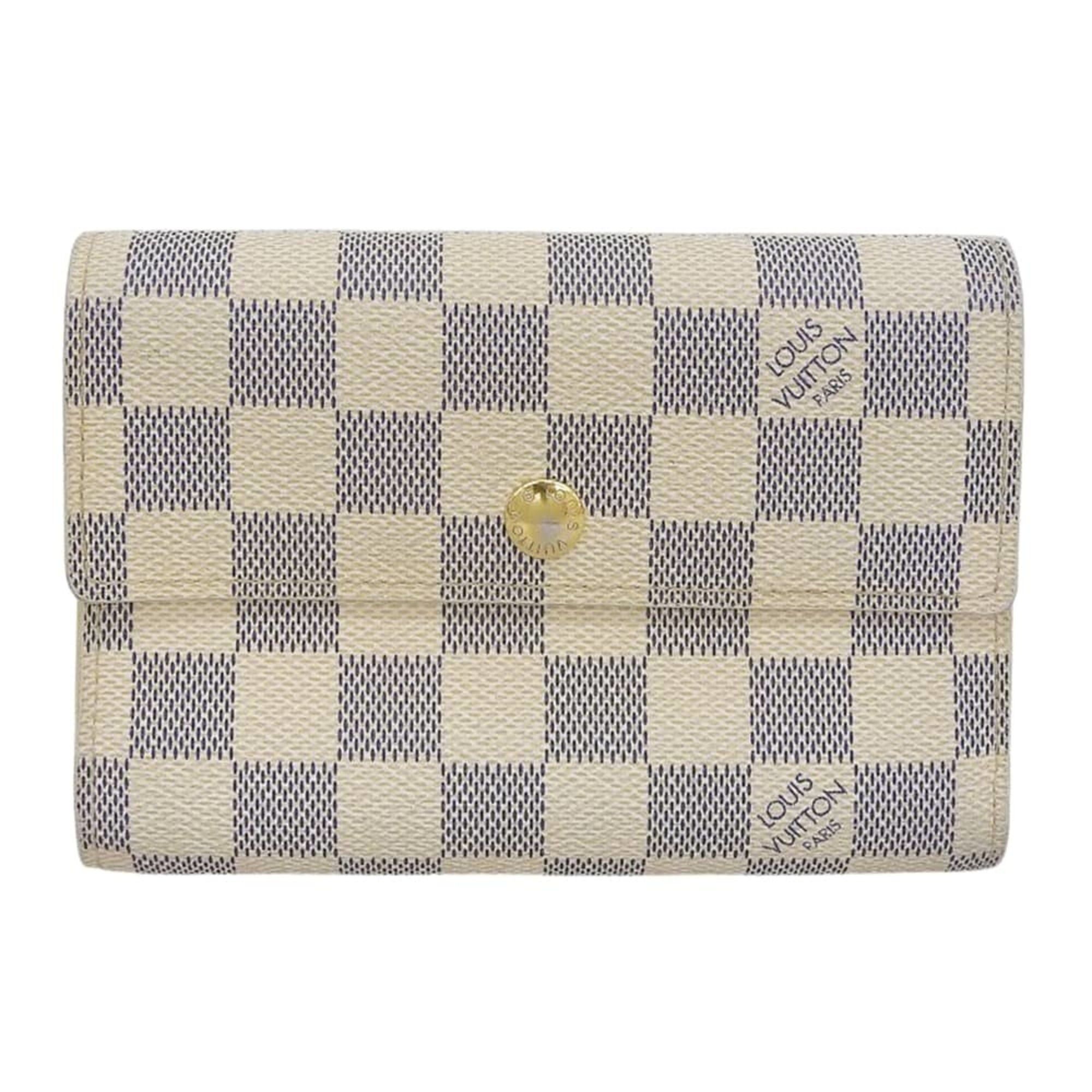Louis Vuitton Louis Vuitton Damier Azur Portefeuille Alexandra N63068 Tri-fold Wallet Size ONE SIZE - 1 Thumbnail
