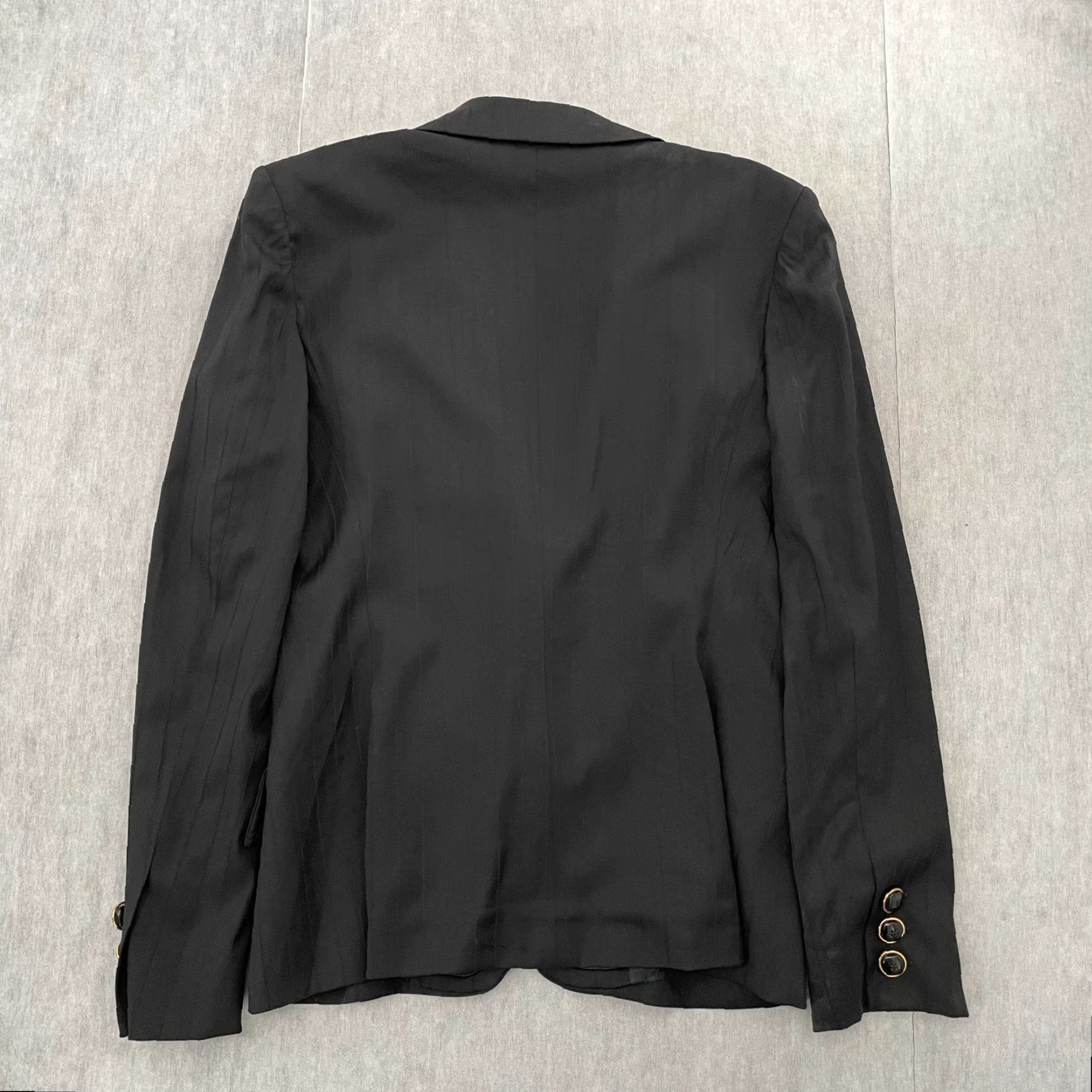 Dolce & Gabbana Dolce&Gabbana Suit Womens 32/46 Black Striped Wool Blend Blazer Jacket Ladies Blazer Jacket Single-Breasted Notch Lapel Wool Blend Black Striped Size XXS / US 00 / IT 34 - 2 Thumbnail