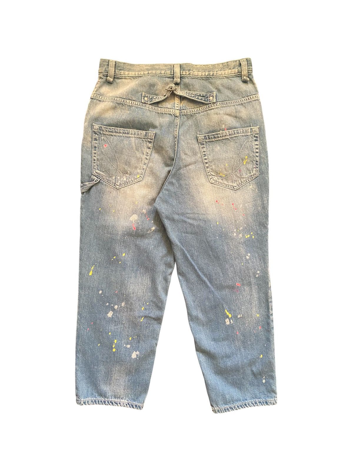 Kapital Iroquois Japanese Brand Patchwork Painter Cropped Denim Size US 32 / EU 48 - 4 Thumbnail