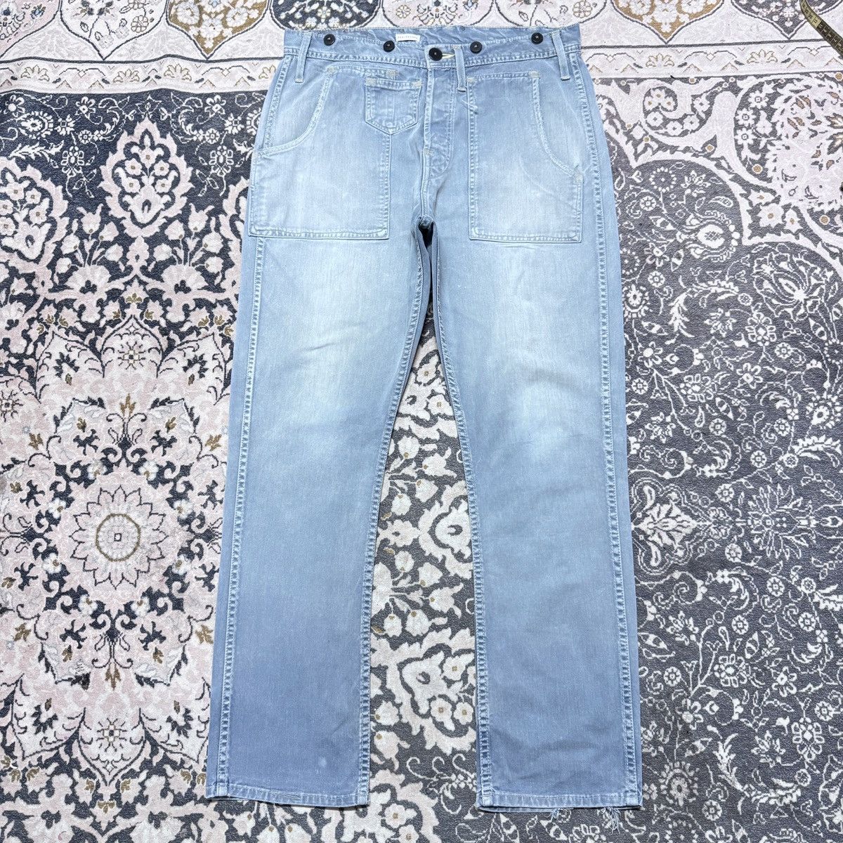 Levi's Vintage Levis Beauregard Denim Fatigue Pants Size US 34 / EU 50 - 19 Thumbnail