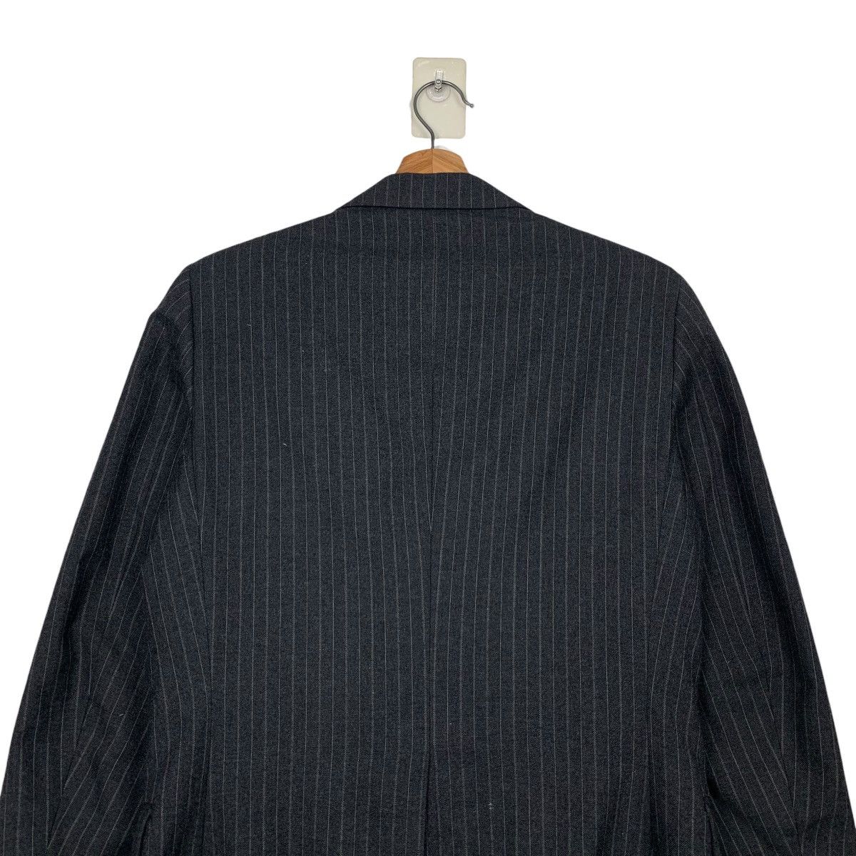 Burberry Vintage 90’s BURBERRYS Wool Striped Suit Jacket #2536-C114 Size 40R - 17 Thumbnail