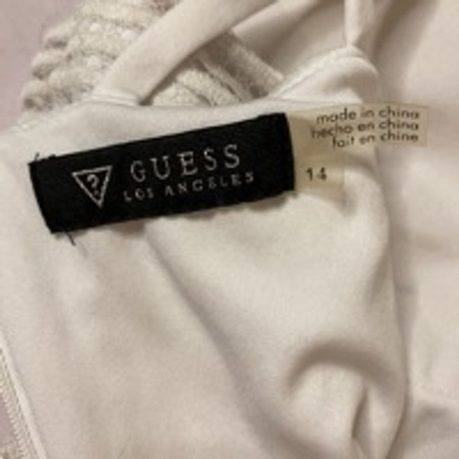 Guess Guess White Lace Halter Mini Dress Women’s 14 Summer Size XL / US 12-14 / IT 48-50 - 4 Thumbnail