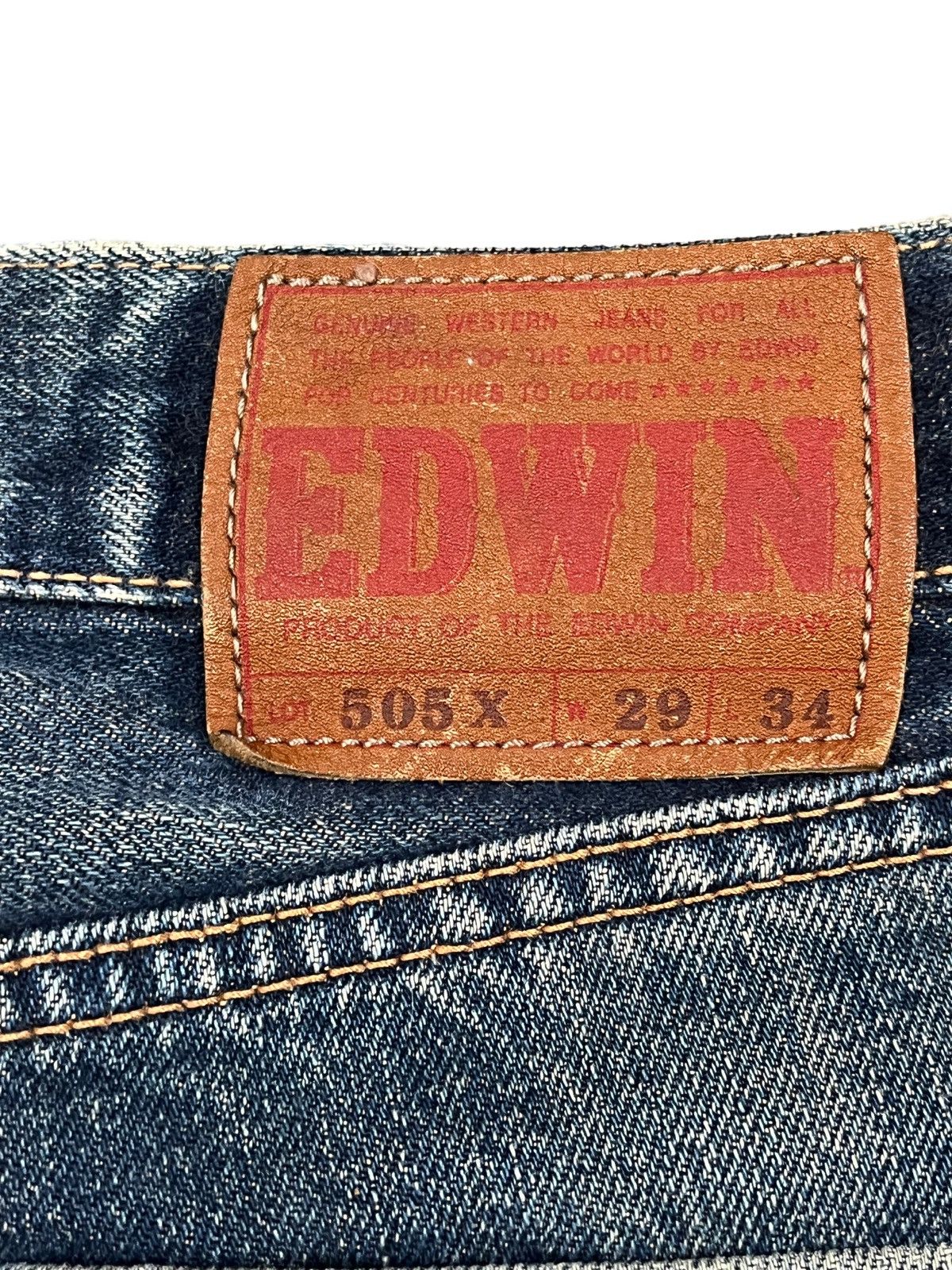Edwin Vintage Edwin 505X Selvedge Distressed Denim Size US 29 - 9 Thumbnail