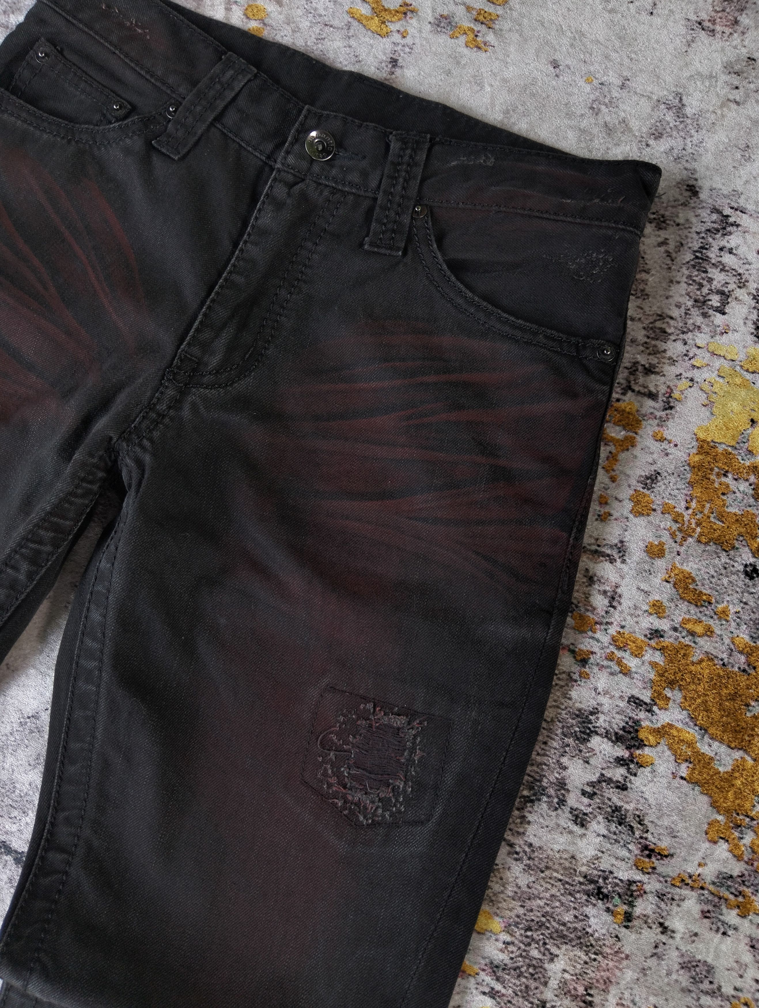 semanticdesign Semantic Design Japan Flared Bootcut Waxed Spiral Jeans Size US 28 / EU 44 - 4 Thumbnail