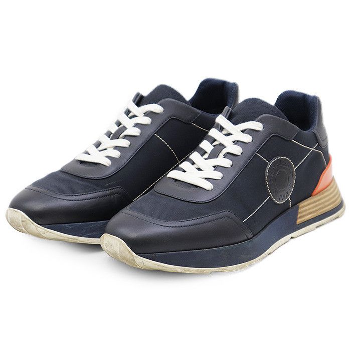 Hermes Hermes Hermès Drive41 Leather High Density Nylon Sneakers Leather Shoes DUTY FREE for USA Size ONE SIZE - 1 Thumbnail