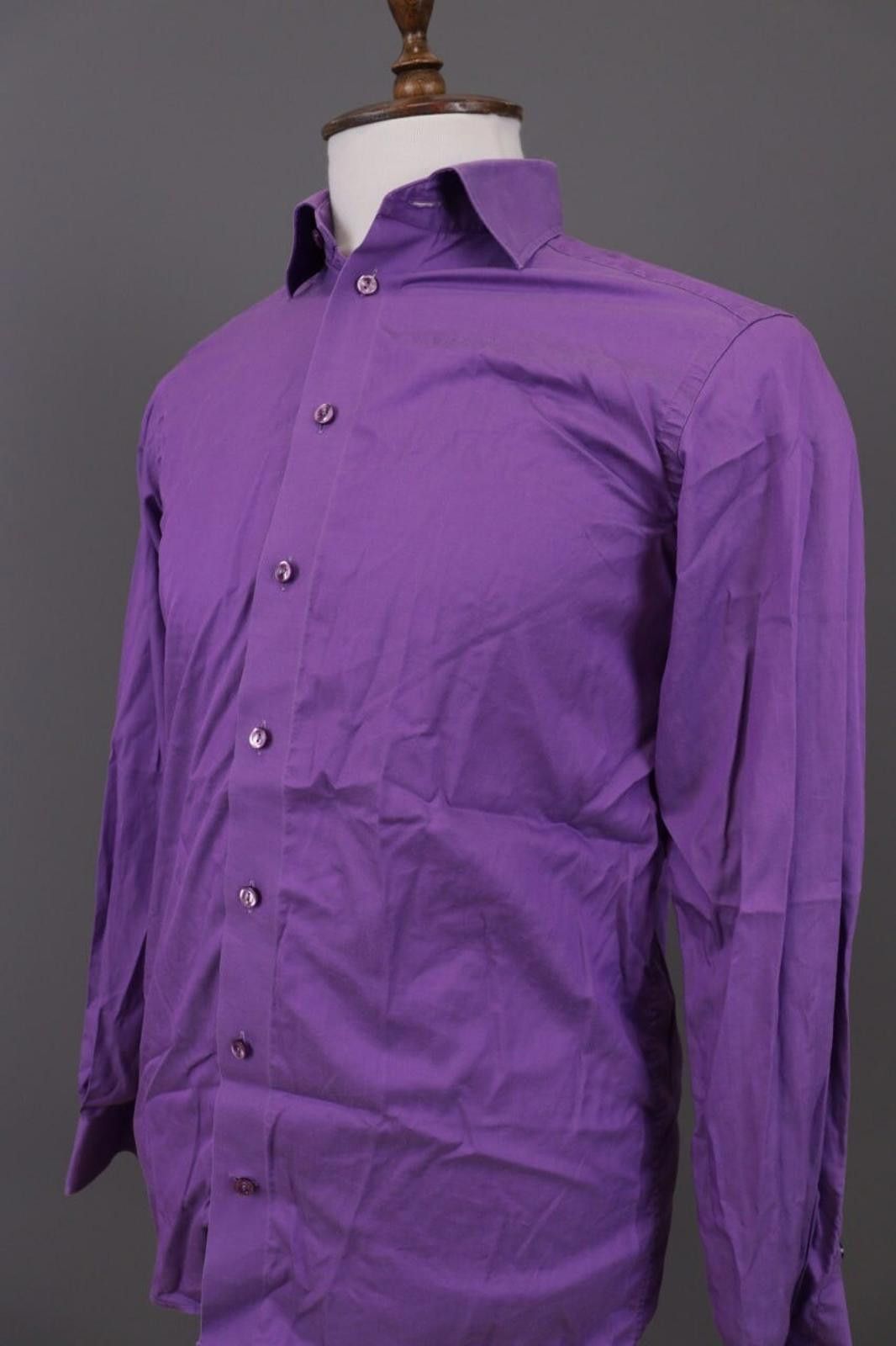 Eton Eton Contemporary Purple Sweden Shirt Size 38 / 15 Size US M / EU 48-50 / 2 - 8 Thumbnail