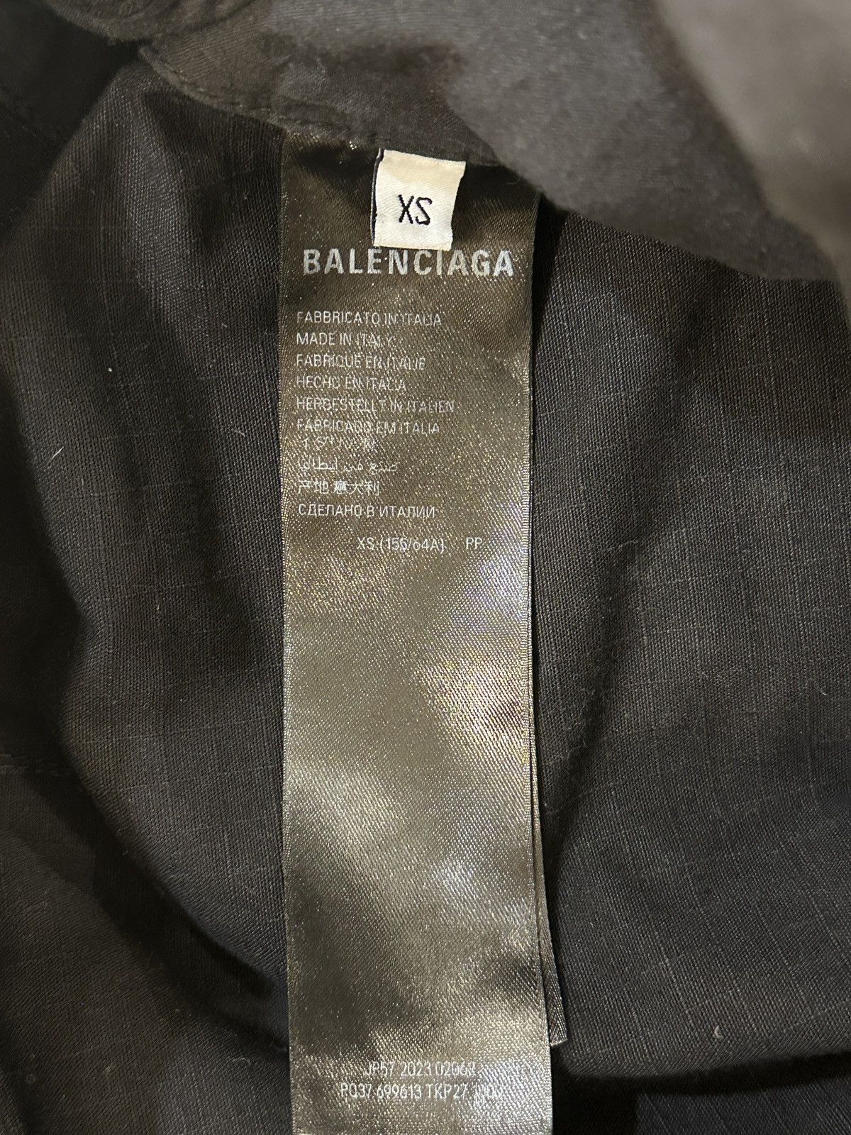 Balenciaga Balenciaga Cotton Ripstop Convertible Cargo Pants in Black Size US 26 / EU 42 - 9 Thumbnail