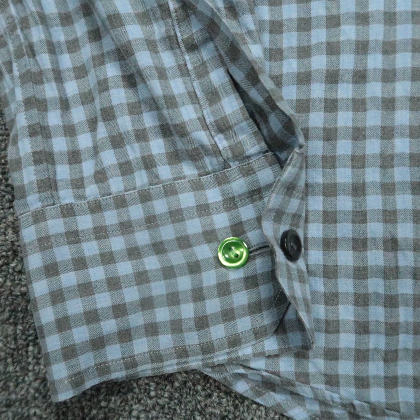 Eton VINTAGE Not applicable; use best structure: Eton Dress Shirt Mens Large Blue Gingham Slim Fit Long Sleeve Button Up Size US L / EU 52-54 / 3 - 3 Thumbnail