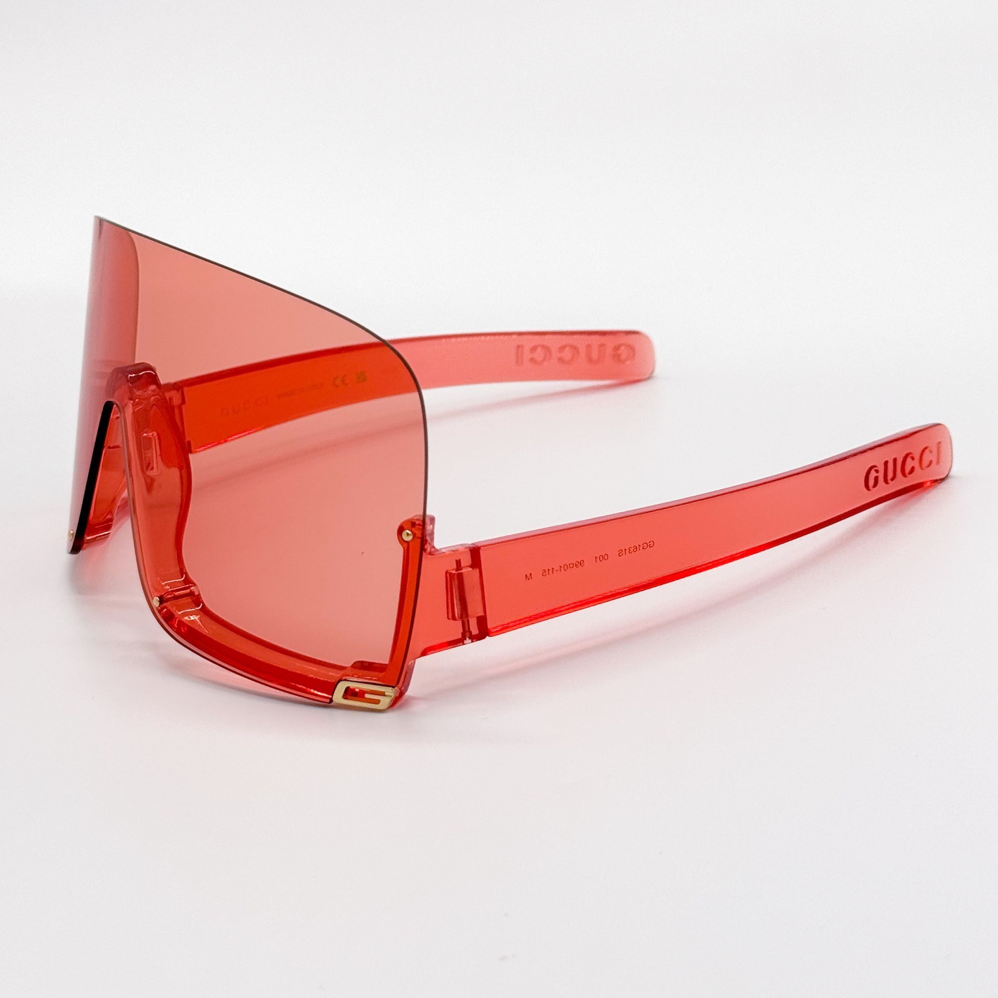 Gucci NEW GUCCI GG1631S 001 RED OVERSIZED WOMEN SUNGLASSES GUCCI Size ONE SIZE - 5 Thumbnail