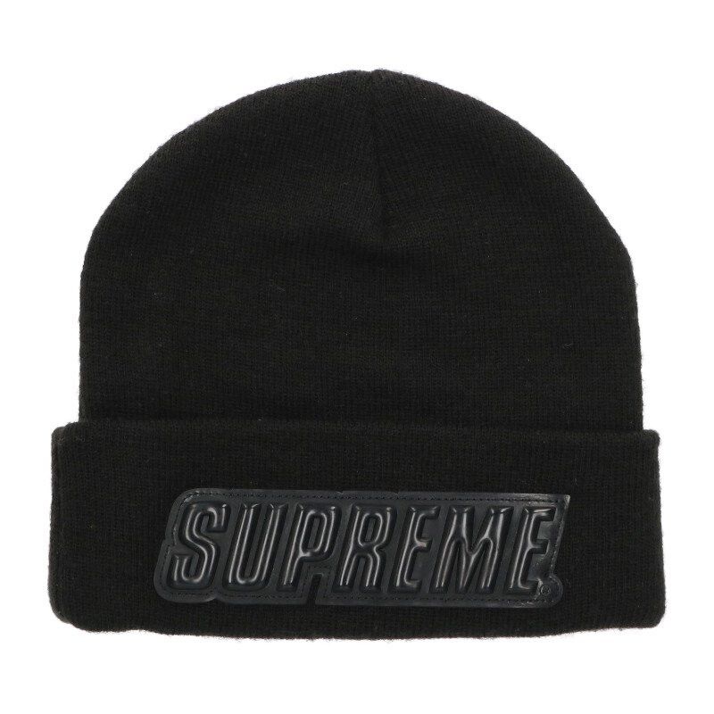 Supreme Supreme 21AW Logo Beanie Black Size ONE SIZE Size ONE SIZE - 1 Thumbnail