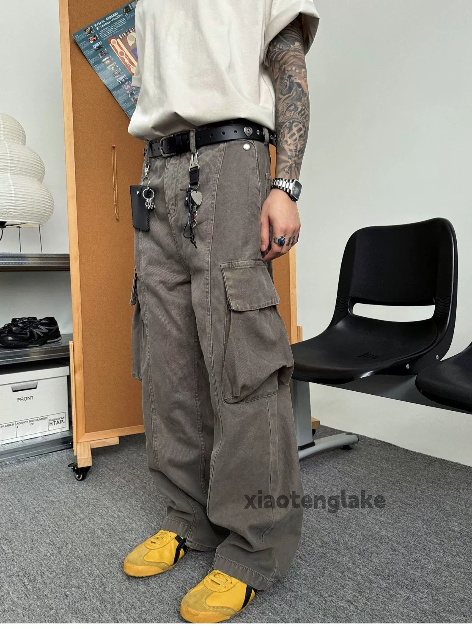 Designer × Japanese Brand × Vintage washed faded cleanfit patchwork outdoor cargo pants Size US 30 / EU 46 - 3 Thumbnail