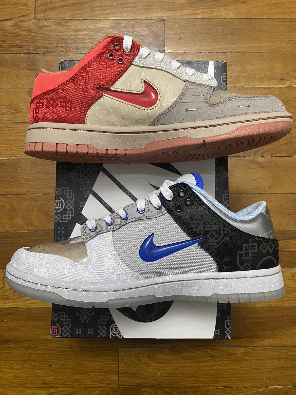 CLOT × Nike Size 6.5 - Nike Dunk Low SP What The CLOT with Card Men’s Size US 6.5 / EU 39-40 - 4 Thumbnail