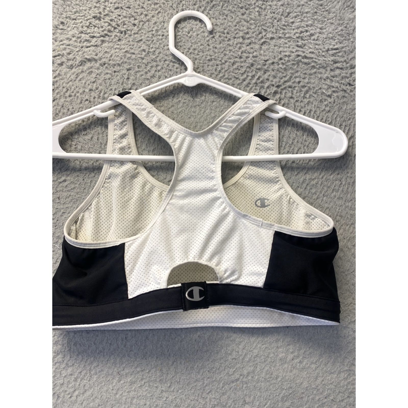 Champion Champion Women's Sports Bra Reversible Double Dry Nylon Activewear S Black Size ONE SIZE - 5 Thumbnail