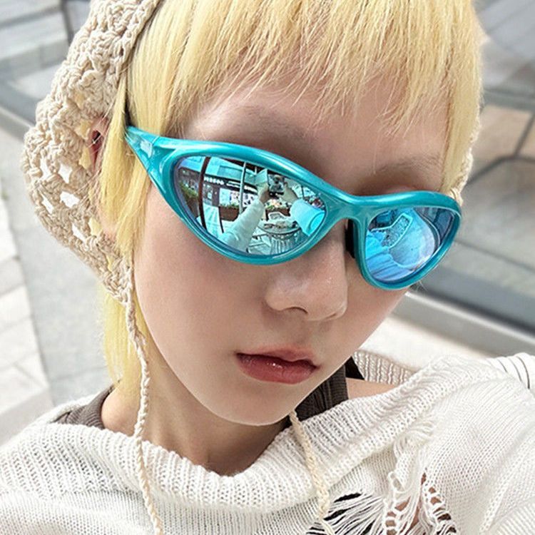 VIBE Hip-hop Street ins style custom avant-garde sunglasses Size ONE SIZE - 1 Thumbnail