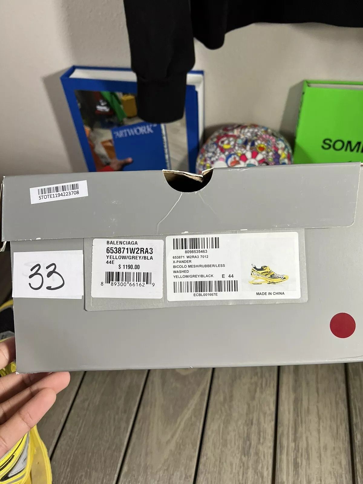 Balenciaga Balenciaga X Pander Yellow Sneakers Size 44 Size US 11 / EU 44 - 12 Thumbnail