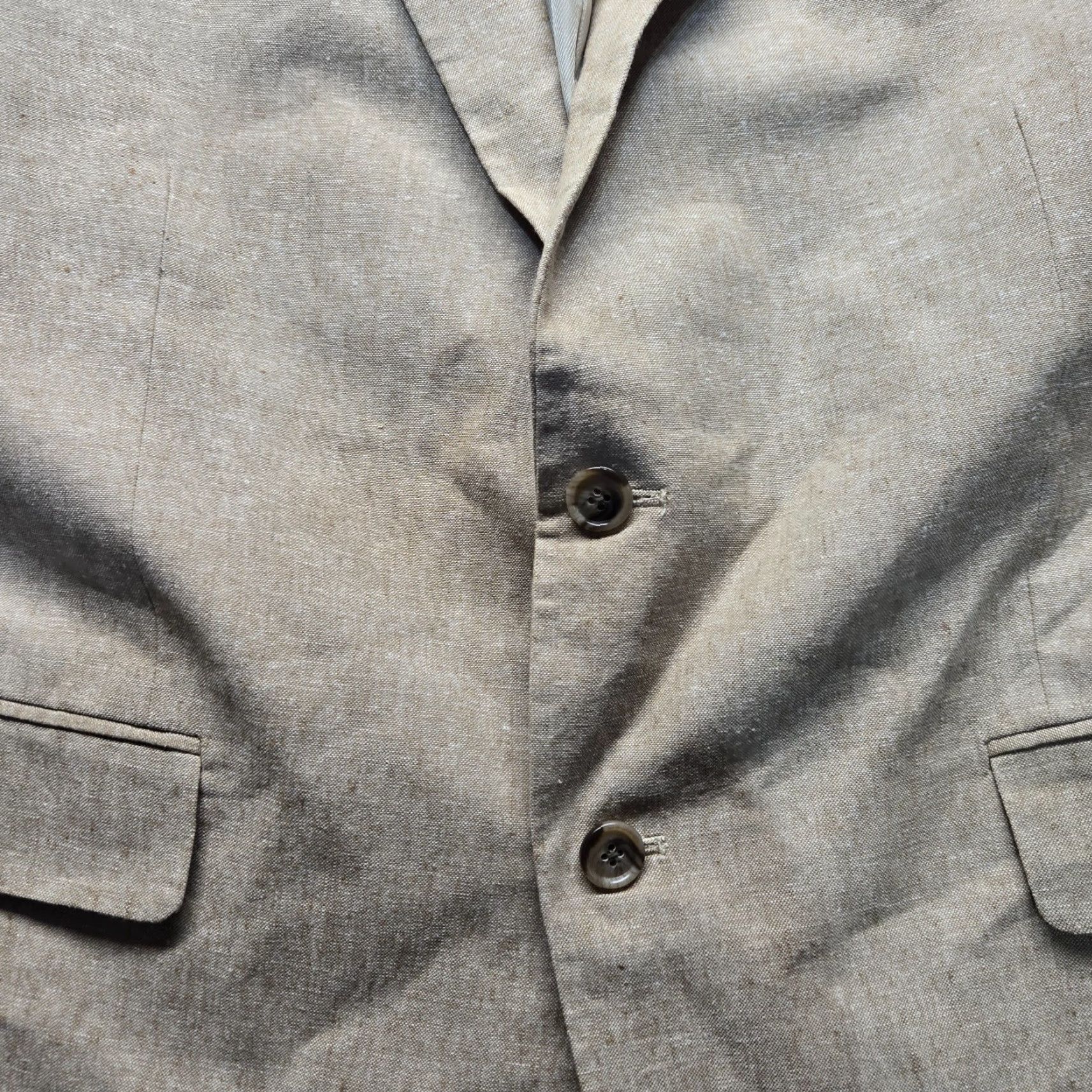 Stafford Stafford Blazer Single-Breasted Jacket Brown Wool 44R Slim Fit 2-Button Peak Lapel Men Regular Modern Classic Glen Check Vintage: No Size 44R - 2 Thumbnail