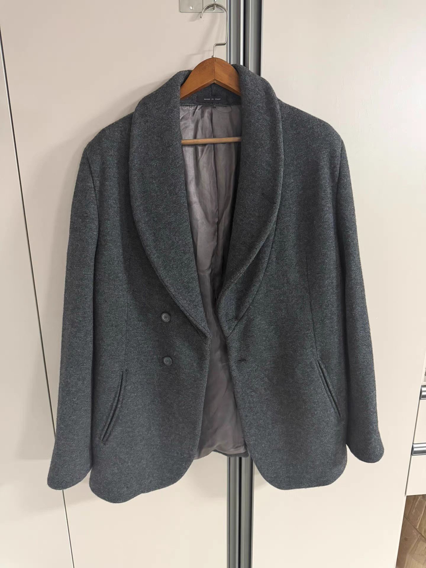 Emporio Armani Emporio Armani High-Grade Wool Tweed Coat K18 Size US XL / EU 56 / 4 - 1 Thumbnail