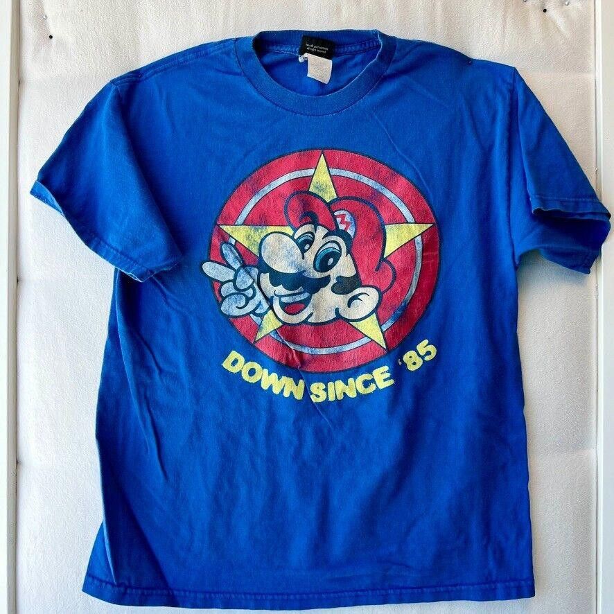 Nintendo Nintendo Super Mario Bros T Shirt 2007 Down Since '85 Size L Size US L / EU 52-54 / 3 - 1 Thumbnail