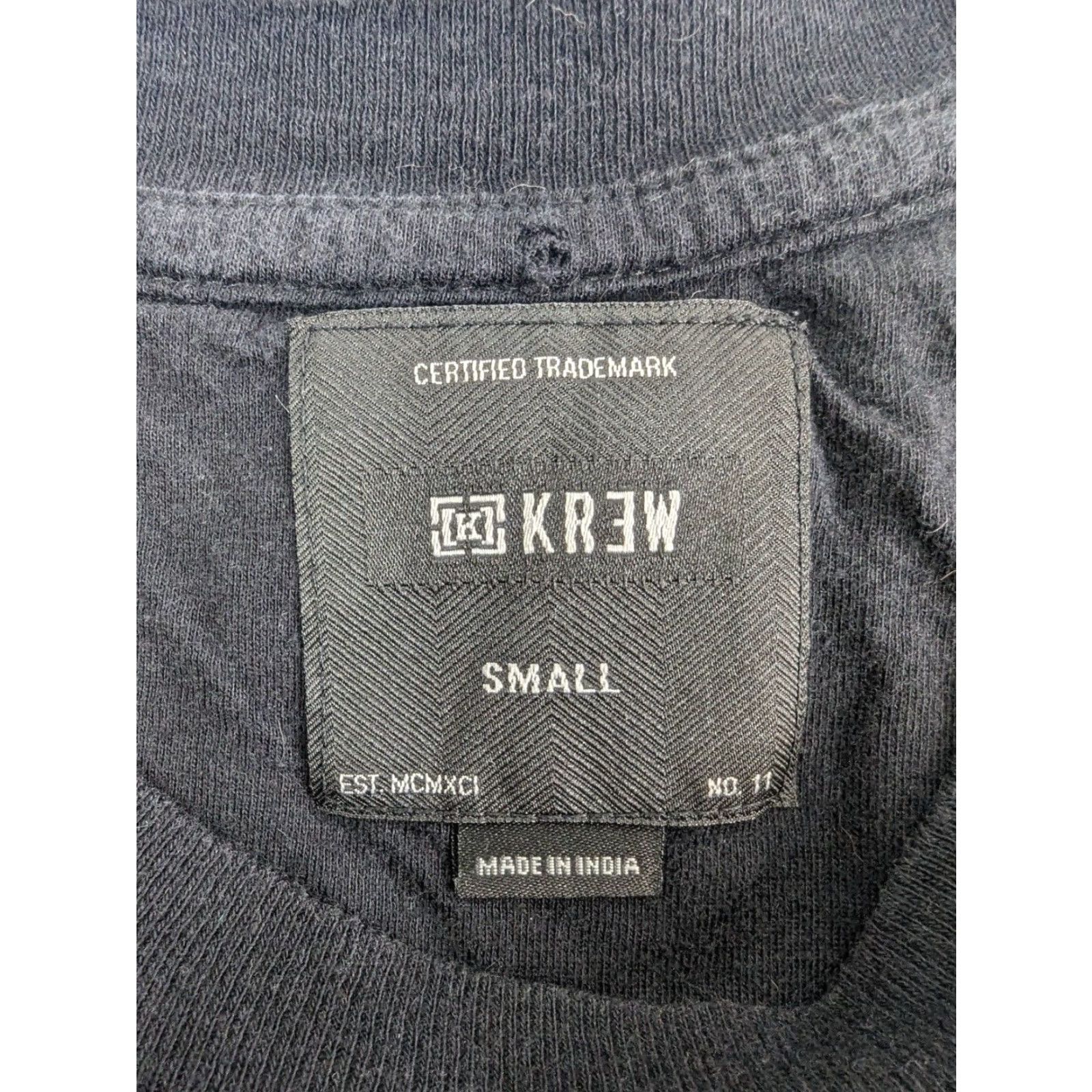 Krewe Krew Shirt Men's Small Black Terril Pocket Tee Short Sleeve 100% Cotton KR3W Size US S / EU 44-46 / 1 - 6 Thumbnail