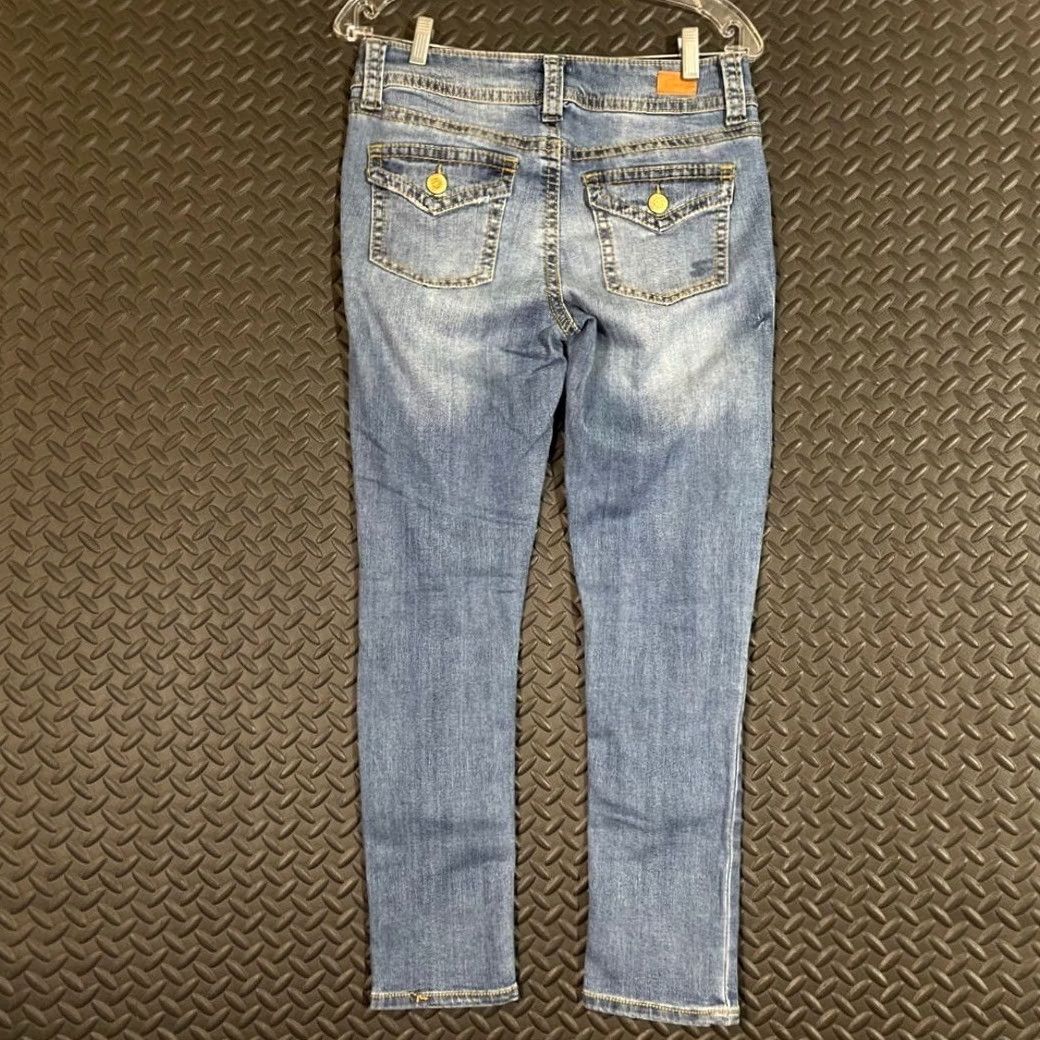 Vintage Seven7 Blue Skinny Denim Jeans Women's Size 4 Size 27" / US 4 / IT 40 - 2 Thumbnail