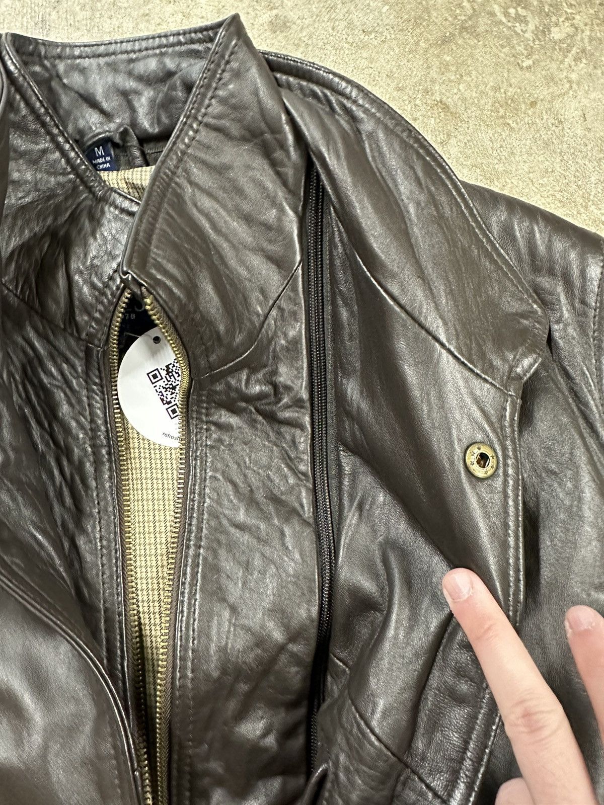 Chaps Ralph Lauren Vintage 90s Chaps Ralph Lauren Brown Leather Jacket Size US M / EU 48-50 / 2 - 8 Thumbnail
