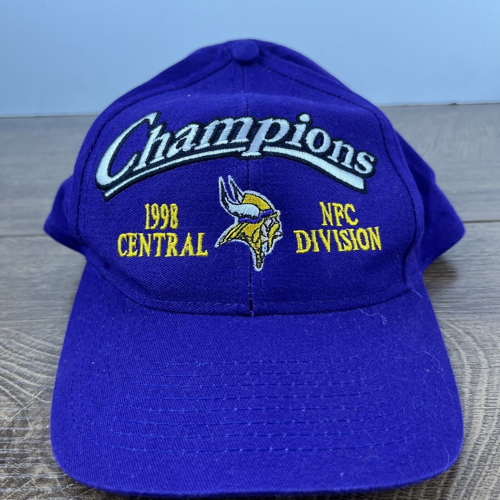 Other Minnesota Vikings Hat 1998 Division Champions Hat Adjustable Size ONE SIZE - 1 Thumbnail