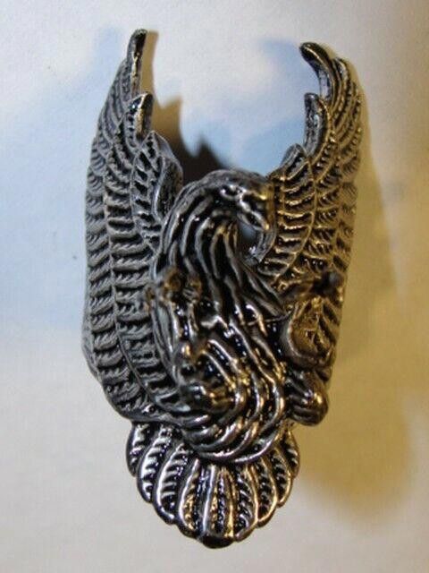 Designer Silver Tribal Statement Eagle Ring with Alberto Juan Size ONE SIZE - 5 Thumbnail