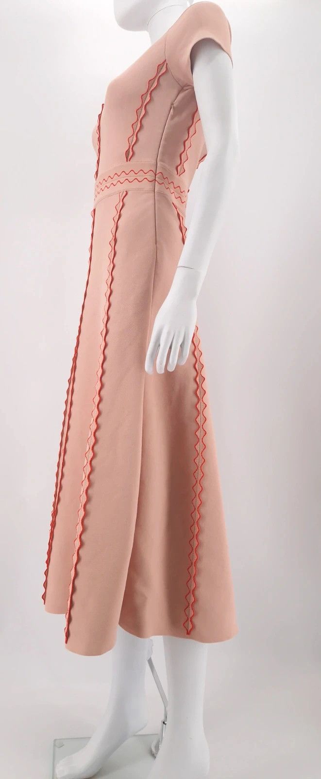 Alexander McQueen Alexander McQueen Off-Shoulder Embroidered Midi Dress Size M / US 6-8 / IT 42-44 - 8 Thumbnail